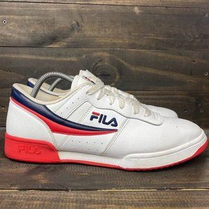 Fila Men's Original Fitness Shoe Size 11 US Red White Blue Low Top Sneakers